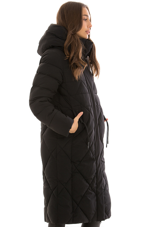 TOWMY 3323 ЧЕРНЫЙ Пуховик женский TOWMY цвет Черный