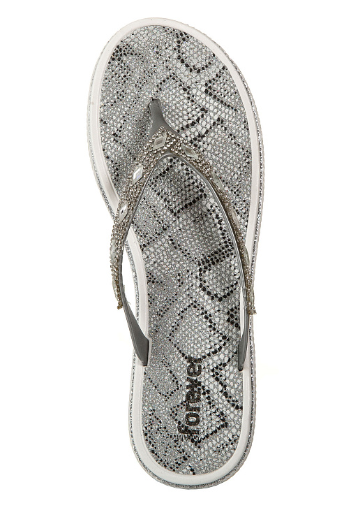 Вьетнамки FOREVER цвет Серебристый