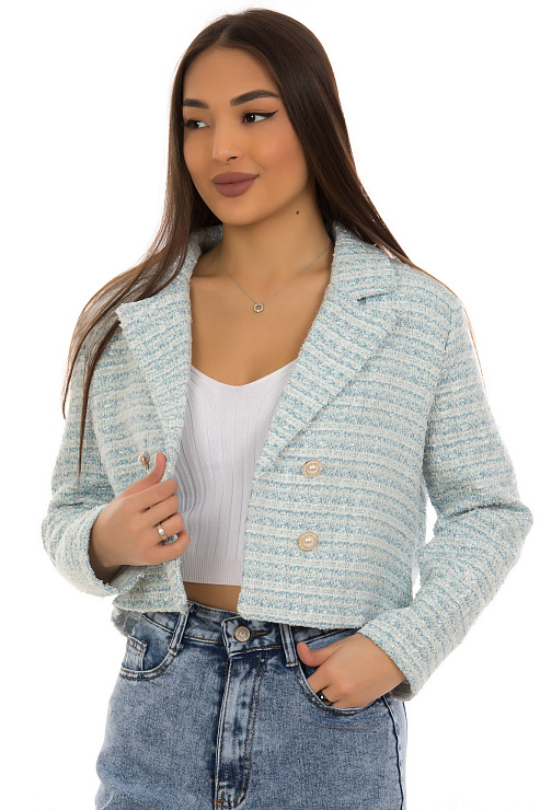 CHEERDUCK/GJ187 8535 ГОЛУБОЙ Жакет женский CHEERDUCK цвет Голубой