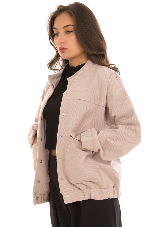 CHEERDUCK/YK 224 РОЗОВЫЙ Бомбер женский CHEERDUCK цвет Розовый