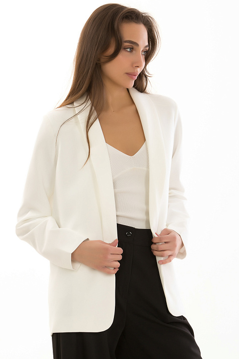 CHEERDUCK/MUD П031 БЕЛЫЙ Пиджак женский CHEERDUCK цвет Белый