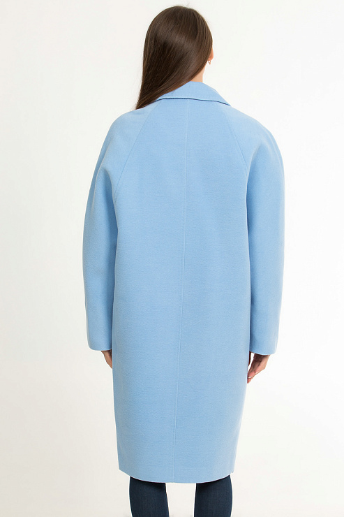 LABAROTORIES FENIOUX 681 ГОЛУБ. Пальто женское LABAROTORIES FENIOUX цвет Голубой