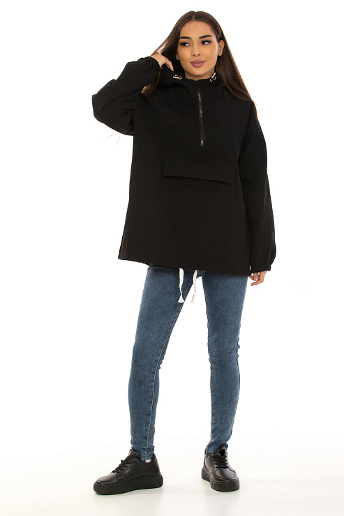 CHEERDUCK/XIAO JUN 8819 ЧЕРНЫЙ Ветровка женская CHEERDUCK цвет Черный