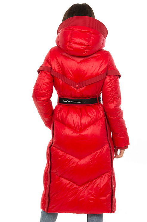 YIMOSIS 1719 КРАСН. Пуховик женский YIMOSIS цвет Красный