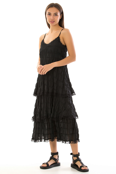 CHEERDUCK/C251 806-3 ЧЕРНЫЙ Сарафан  CHEERDUCK цвет Черный