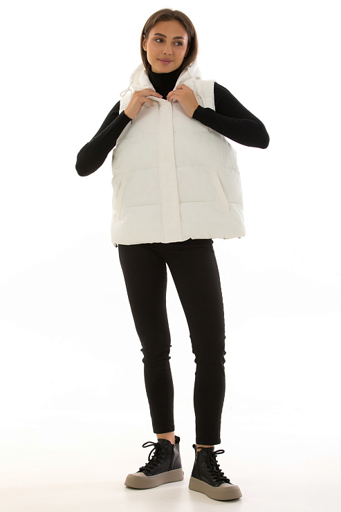 CHEERDUCK/2030 8802 БЕЛЫЙ Жилет женский CHEERDUCK цвет Белый