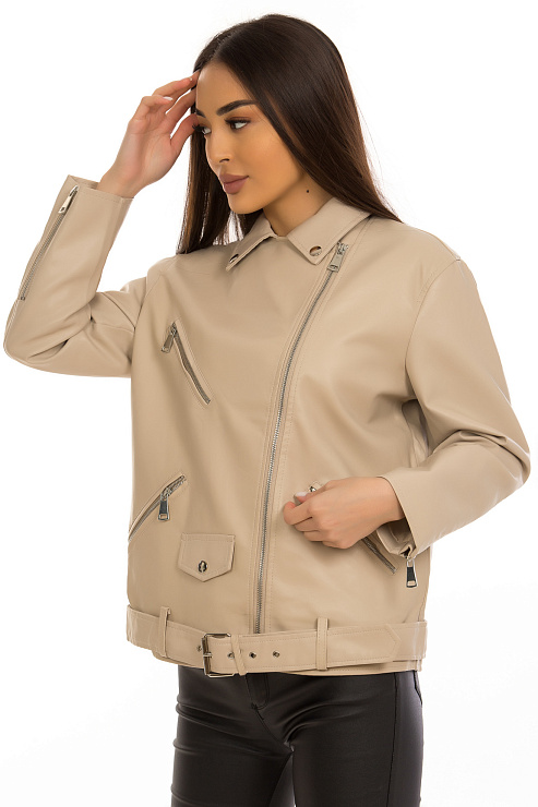 CHEERDUCK/2030 2189 БЕЖЕВЫЙ Куртка женская CHEERDUCK цвет Бежевый