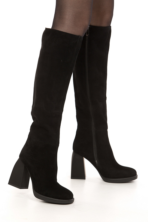 Ботфорты на каблуке SERGIO MANCHOT цвет Черный