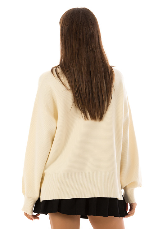 CHEERDUCK/11011 55009 БЕЖЕВЫЙ Свитер женский CHEERDUCK цвет Молочный