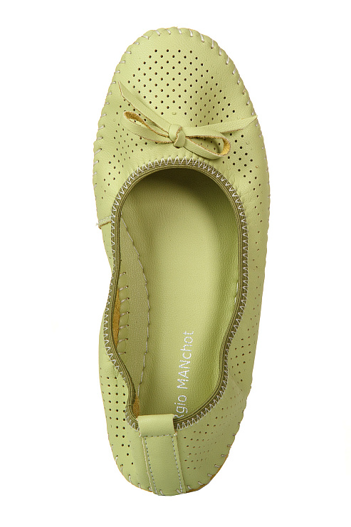 Балетки SERGIO MANCHOT цвет Зеленый