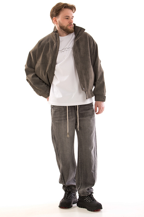 CHEERDUCK/4070 1181 СЕРЫЙ Куртка мужская д/с CHEERDUCK цвет Серый