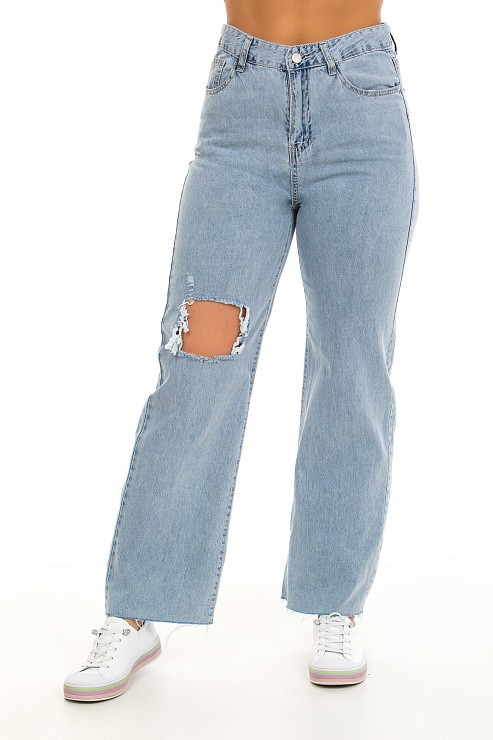 CHEER&DUCK/Sy 6159 ГОЛУБ. Джинсы женские CHEERDUCK цвет Голубой