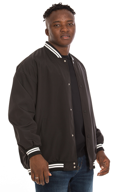 CHEERDUCK/GuaZ 7601 ЧЕРНЫЙ Бомбер мужской CHEERDUCK цвет Черный