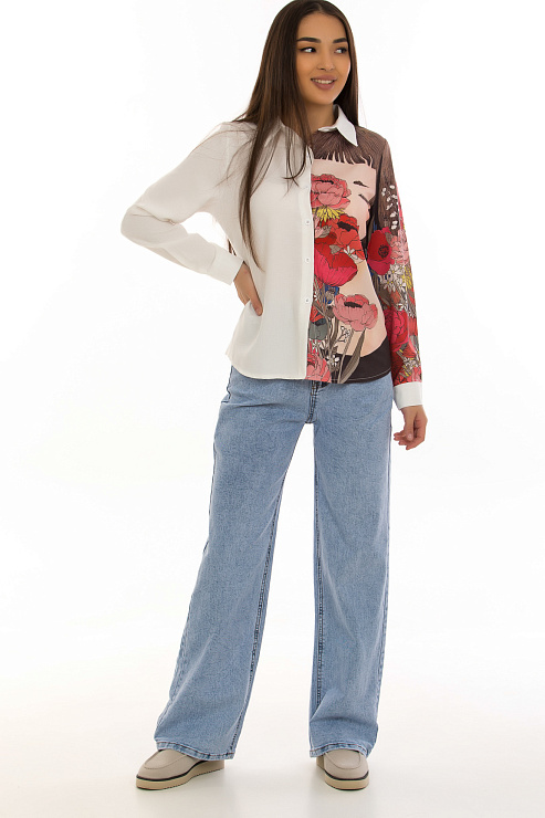 CHEERDUCK/5027 7075 КРАСНЫЙ Блуза женская CHEERDUCK цвет Красный