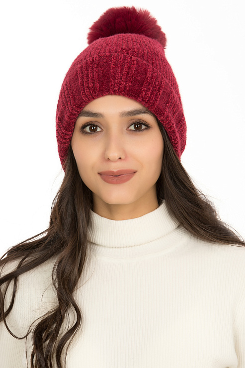 Шапка 72 БОРДО женская CHEERDUCK цвет Красный