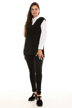 CHEERDUCK/B57 2106 ЧЕРНЫЙ Жилет женский CHEERDUCK цвет Черный