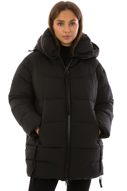 TOWMY 3263 ЧЕРНЫЙ Пуховик женский TOWMY цвет Черный