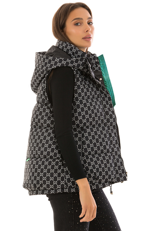 CHEERDUCK/2C22 7080 ЧЕРНЫЙ Жилет женский CHEERDUCK цвет Черный