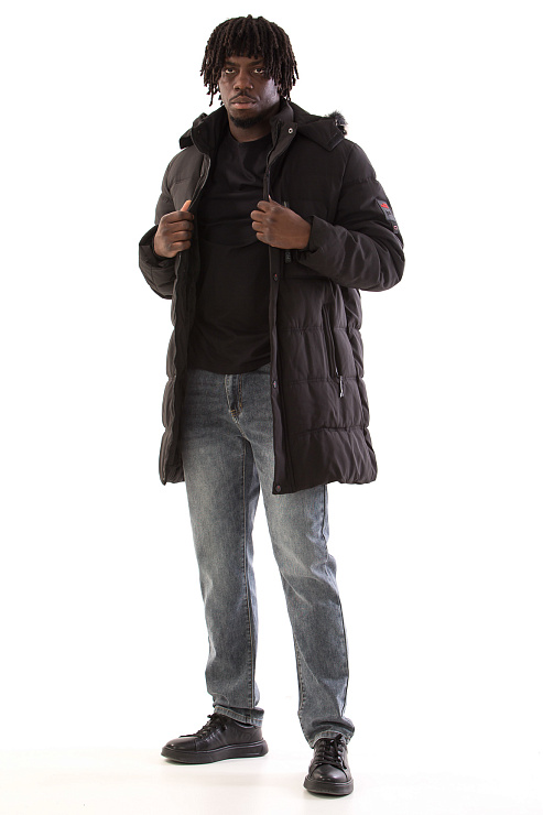 CHEERDUCK/5057 9902 ЧЕРНЫЙ Пуховик мужской CHEERDUCK цвет Черный