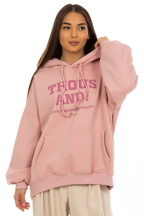 CHEERDUCK/NEW 297-1 РОЗОВЫЙ Худи  CHEERDUCK цвет Розовый