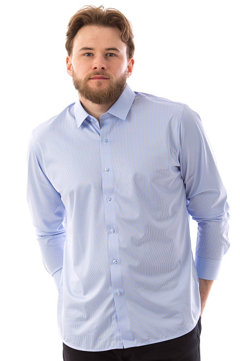 CHEERDUCK/2C87 960-6 СИНИЙ Рубашка мужская CHEERDUCK цвет Синий