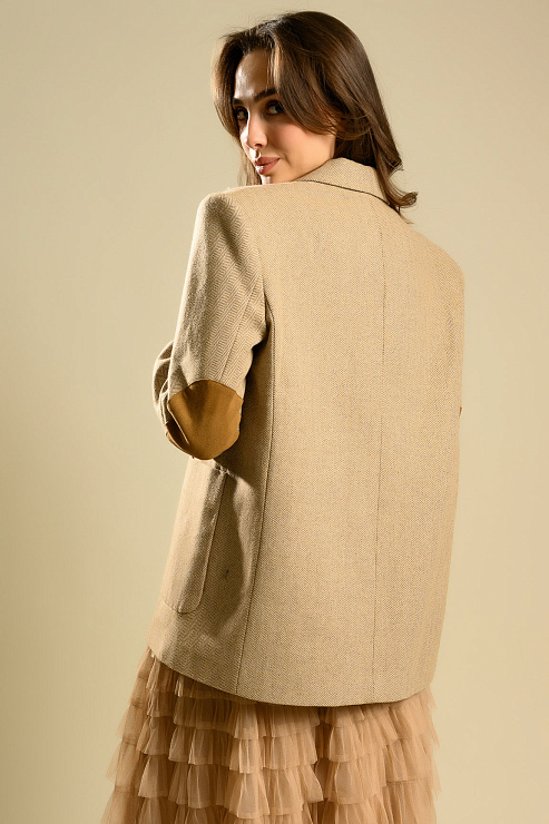 BELLABOA 111-137 КОРИЧНЕВЫЙ Пиджак женский BELLABOA цвет Коричневый