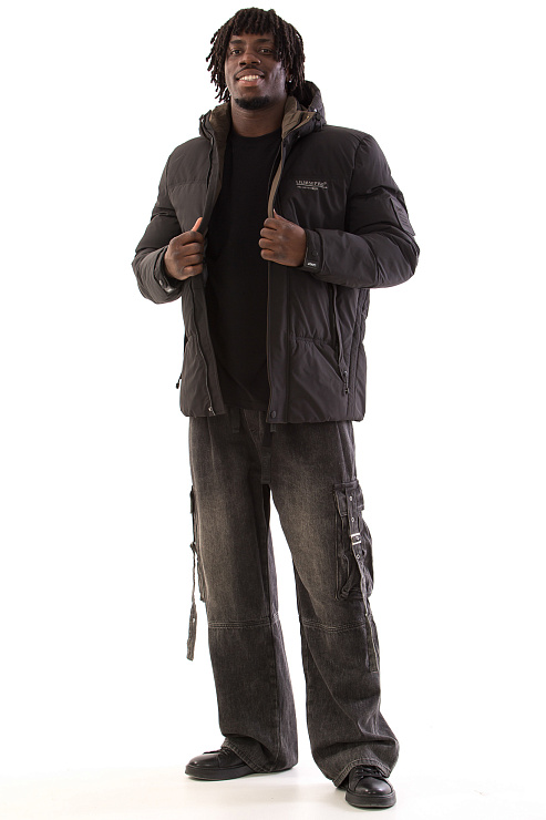 CHEERDUCK/5057 9954 ЧЕРНЫЙ Пуховик мужской CHEERDUCK цвет Черный