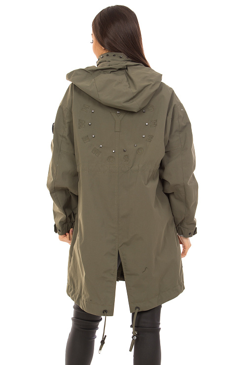 YIMOSIS 5301-1 ХАКИ Плащ женский YIMOSIS цвет Зеленый
