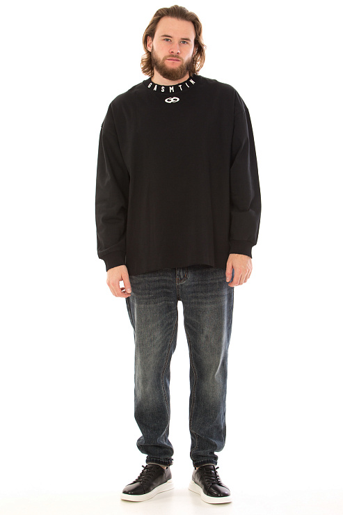 CHEERDUCK/4070 1109 ЧЕРНЫЙ Свитшот мужской CHEERDUCK цвет Черный