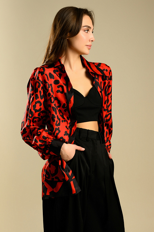 BELLABOA 111-143 КРАСНЫЙ Блуза женская BELLABOA цвет Красный