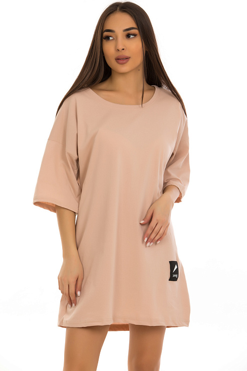 CHEERDUCK/THUC 112 БЕЖЕВЫЙ Платье  CHEERDUCK цвет Бежевый