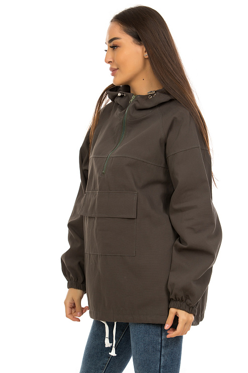 CHEERDUCK/XIAO JUN 8819 КОРИЧНЕВЫЙ Ветровка женская CHEERDUCK цвет Коричневый