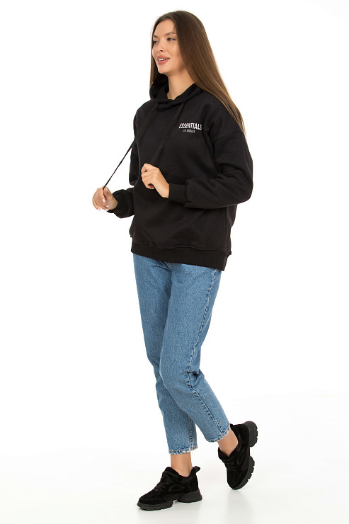 SHI FA MAN 2024 ЧЕРН. Худи женское SHI FA MAN цвет Черный