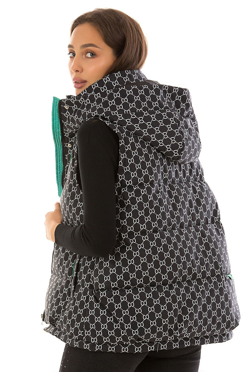 CHEERDUCK/2C22 7080 ЧЕРНЫЙ Жилет женский CHEERDUCK цвет Черный