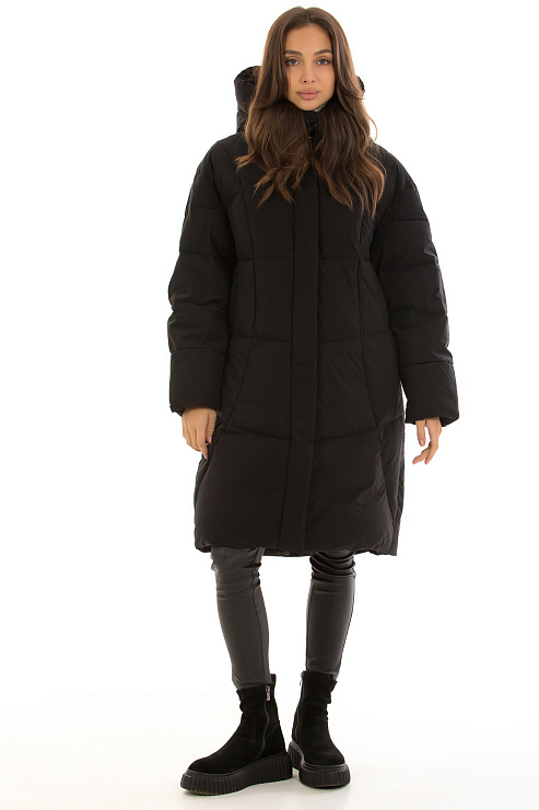 TOWMY 9350 ЧЕРНЫЙ Пуховик женский TOWMY цвет Черный