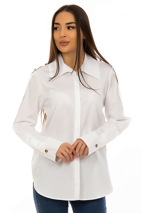 CHEERDUCK/2C19 299 БЕЛЫЙ Блуза женская CHEERDUCK цвет Белый