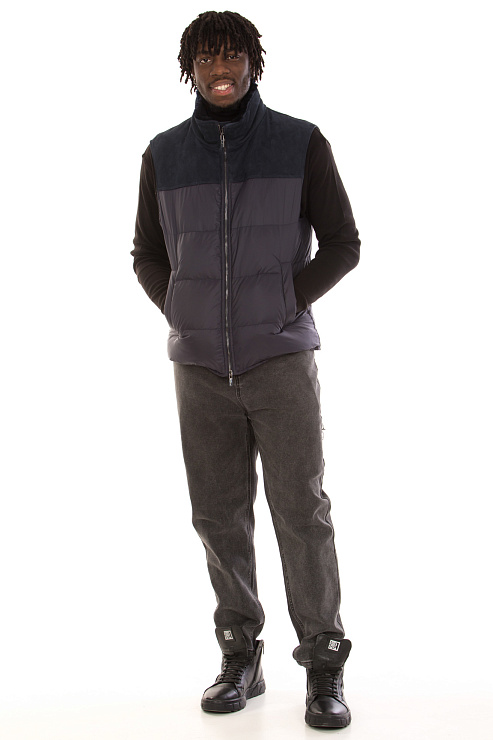 BALDININI E4B010XXCMARBLBL Жилет мужской BALDININI цвет Синий