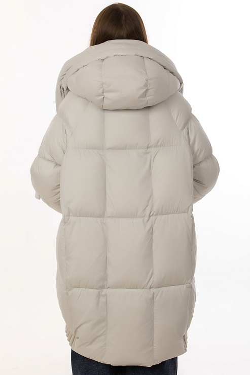 TOWMY D662 СЕРЫЙ Пуховик женский TOWMY цвет Серый