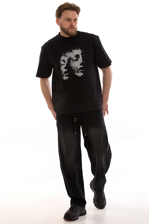 CHEERDUCK/4070 1358 ЧЕРНЫЙ Футболка мужская CHEERDUCK цвет Черный