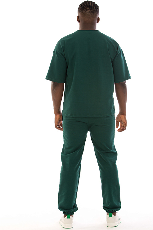 SAM SAM B166 ТЕМНО-ЗЕЛЕН. Костюм летний CHEERDUCK цвет Зеленый