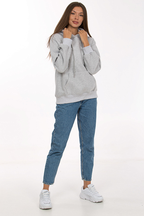 SHI FA MAN 8098 СЕР. Худи женское SHI FA MAN цвет Серый