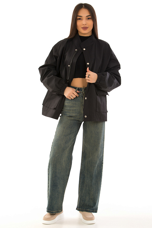 CHEERDUCK/2C19 2330-1 ЧЕРНЫЙ Ветровка женская CHEERDUCK цвет Черный