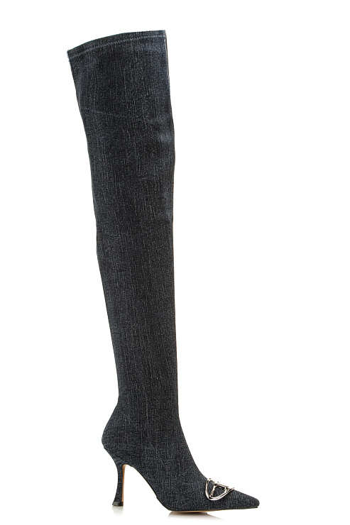 Ботфорты на каблуке SERGIO MANCHOT цвет Синий