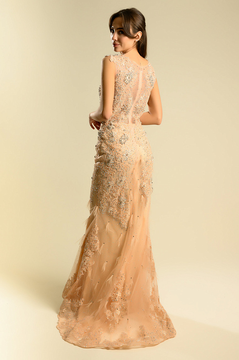 BELLABOA 1022 БЕЖЕВЫЙ Вечернее платье BELLABOA цвет Бежевый