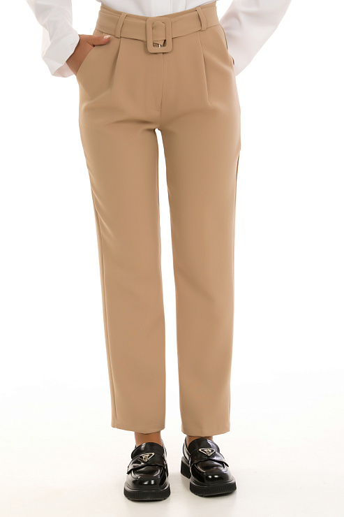CHEERDUCK/YK 1130 БЕЖЕВЫЙ Брюки женские  классические CHEERDUCK цвет Бежевый