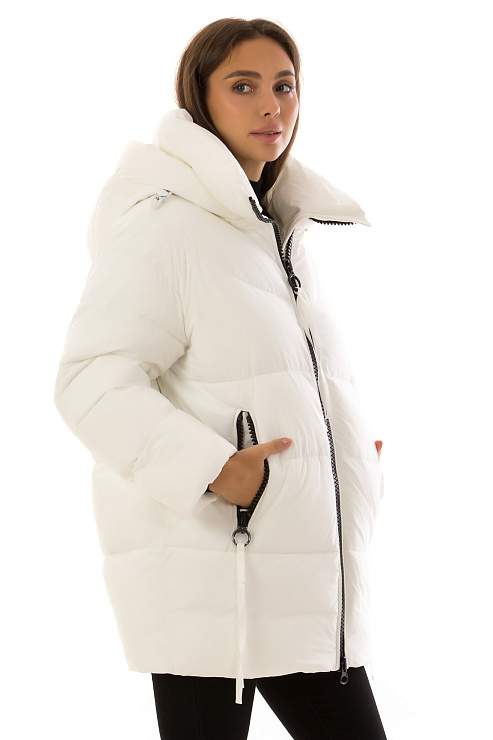 TOWMY 3263 БЕЛЫЙ Пуховик женский TOWMY цвет Белый
