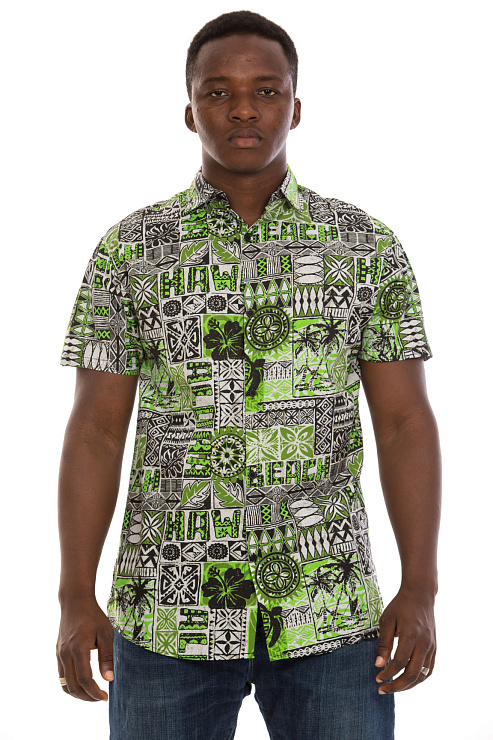 PREMMY/Dandy 50322 ЗЕЛЕН Рубашка мужская CHEERDUCK цвет Зеленый