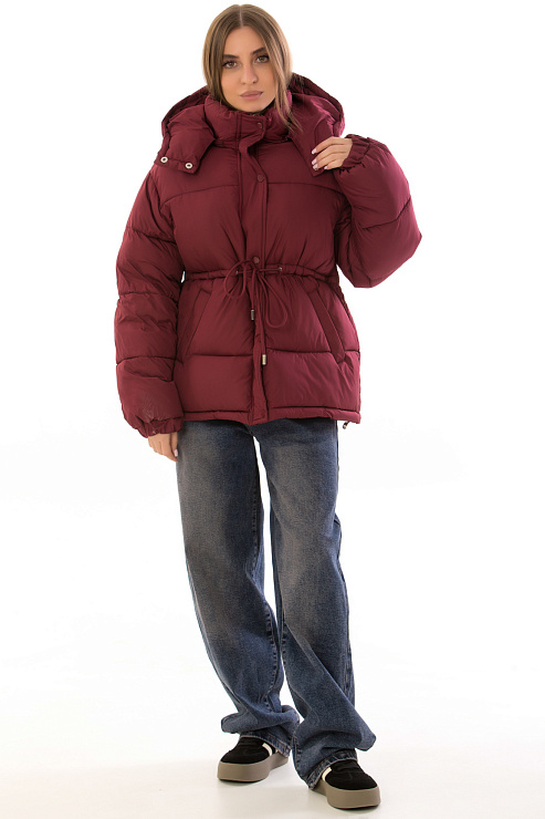 CHEERDUCK/2025 6822 БОРДОВЫЙ Куртка женская CHEERDUCK цвет Бордовый