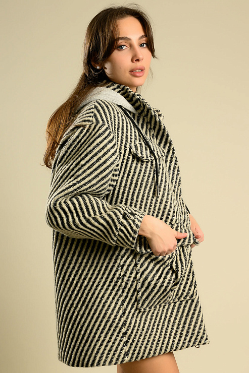 BELLABOA 111-23 СЕРЫЙ Пальто женское BELLABOA цвет Серый