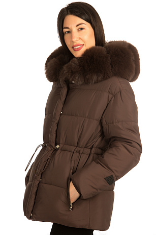 CHEERDUCK/2C22 902 КОРИЧНЕВЫЙ Куртка женская CHEERDUCK цвет Коричневый